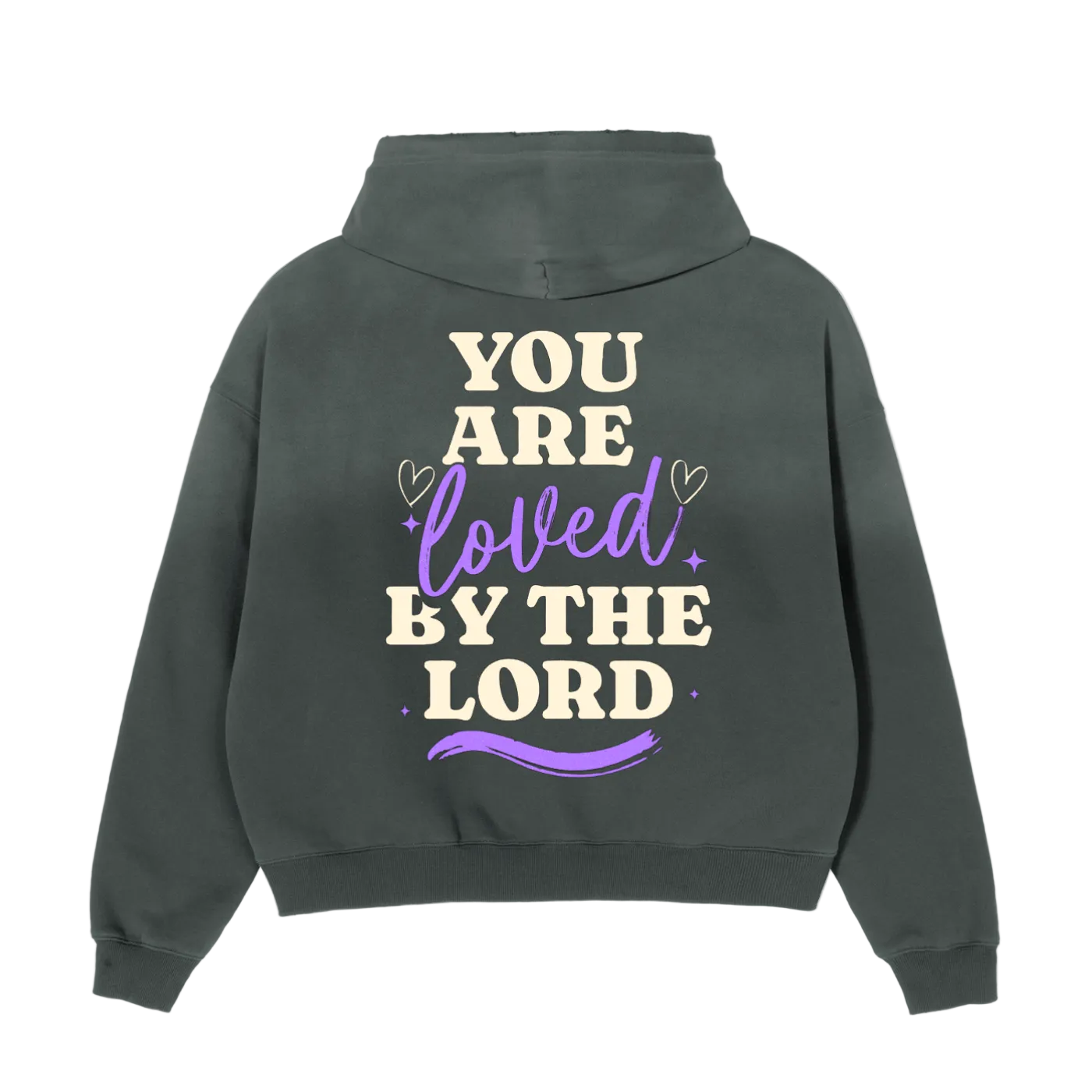Jesus Loves You Retro Boxy Fleece Hoodie