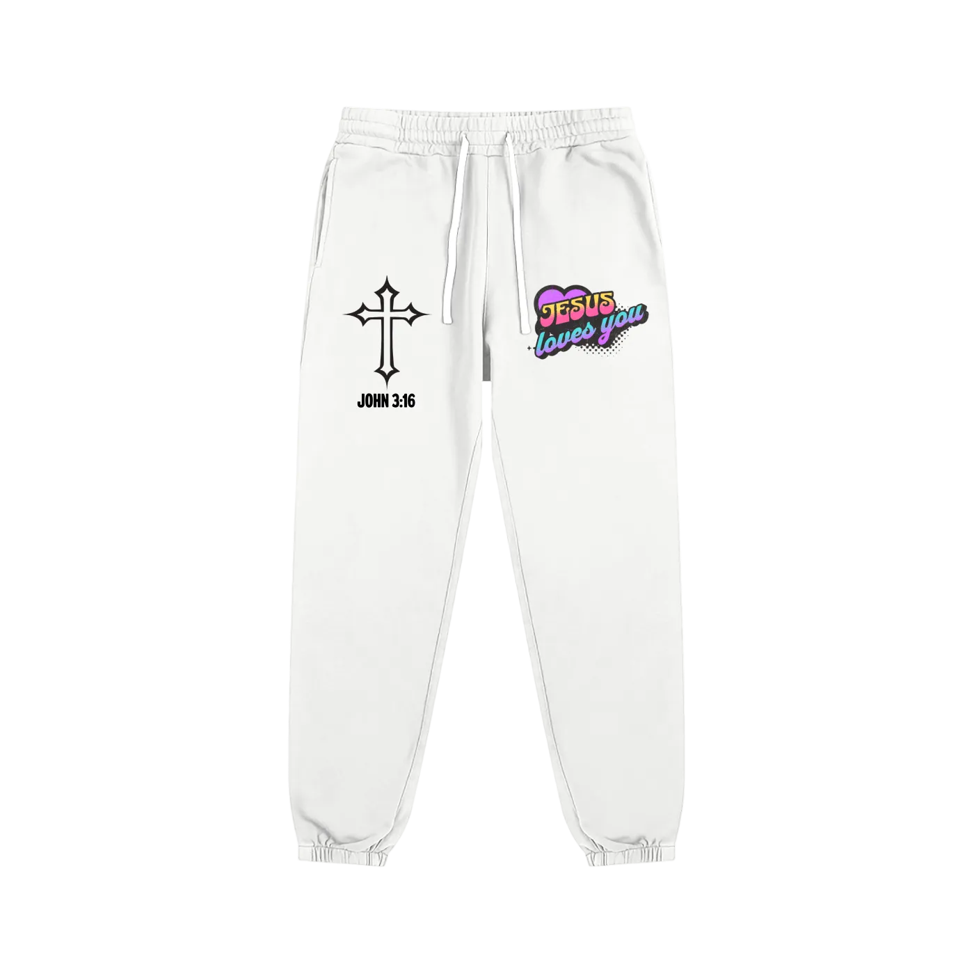 Retro Jesus Loves You Sweatpants
