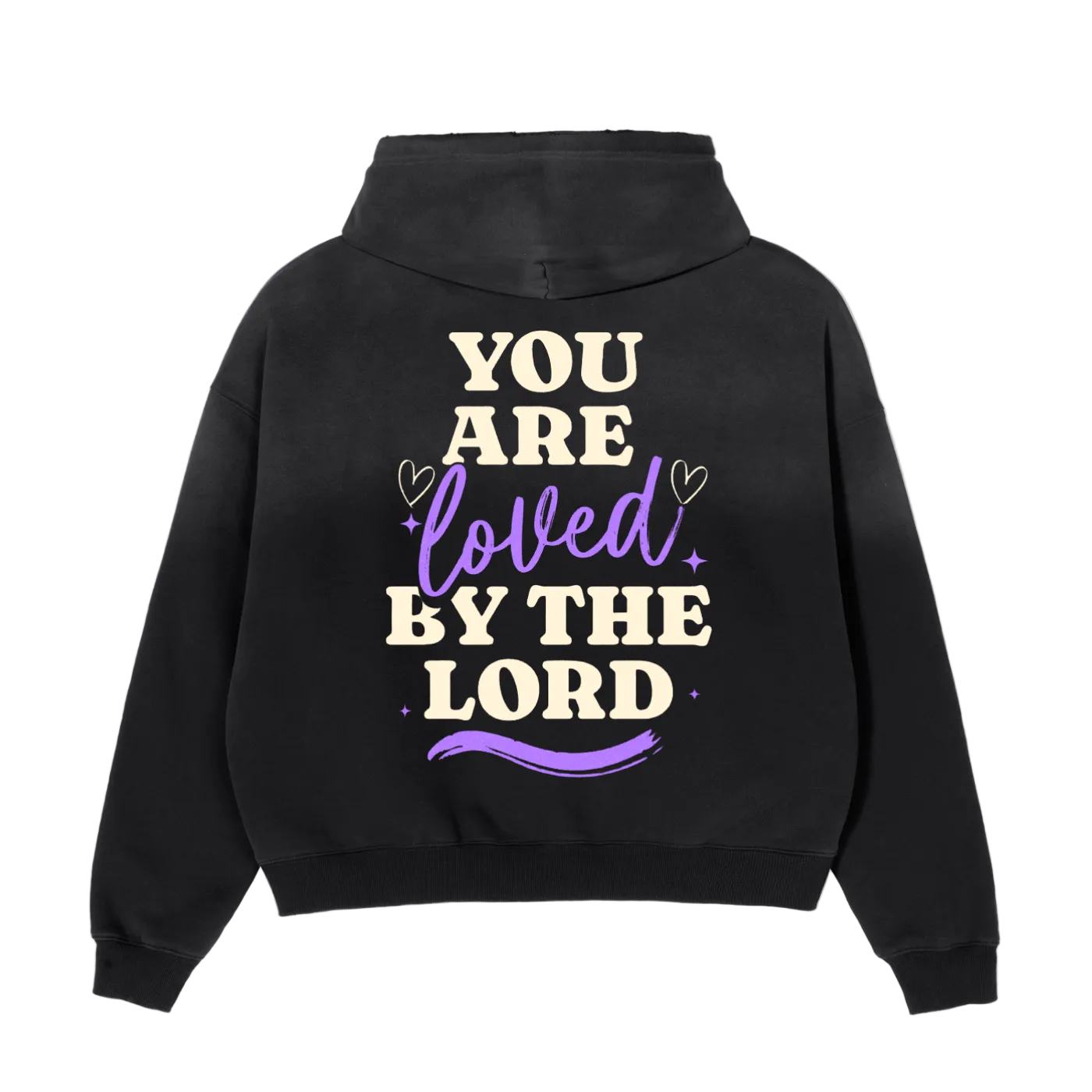 Jesus Loves You Retro Boxy Fleece Hoodie