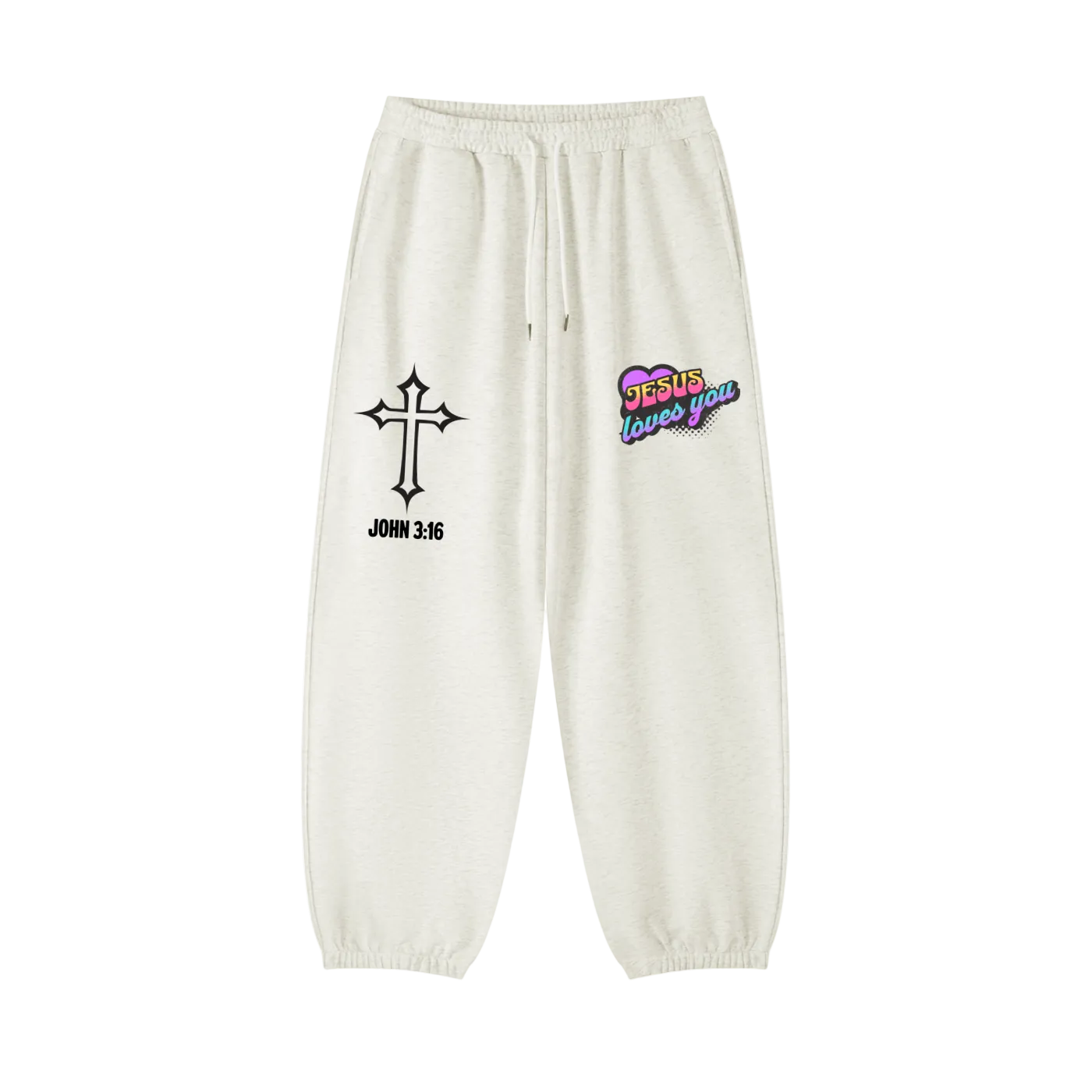 Retro Jesus Loves You Sweatpants